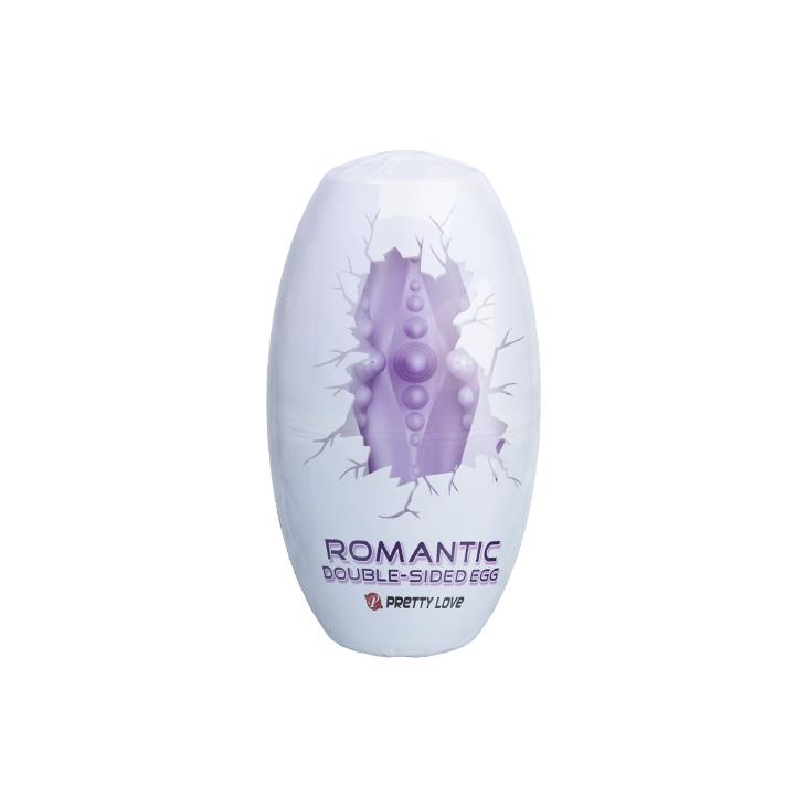 Pretty love - romantic double sided egg purple